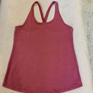 Patagonia Pink L Sleeveless Cross back Tank Active Adventure Outdoor Gym Sport